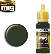 AMMO MIG 0232 RLM 70 Black Green - Acryl Verf flesje