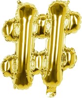 Boland - Folieballon letter # - Goud - Letterballon