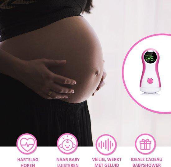 Bol Com Premium Doppler Baby Hartslag Monitor Mini Roze