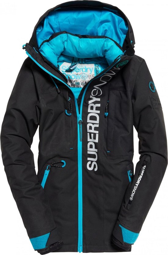 Superdry Multi 3 in 1 Jacket Wintersportjas - Maat XL - Vrouwen - zwart/  blauw | bol.com