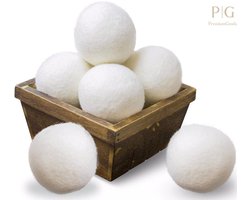 Wollen Droger Ballen - Herbruikbare Wasdroger Ballen - Set 6 Stuks - Milieuvriendelijk