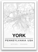 Poster/plattegrond YORK - 30x40cm