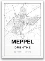 Poster/plattegrond MEPPEL - 30x40cm