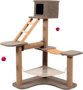 Zolux cat park 3 krabpaal taupe 124x98x132 cm