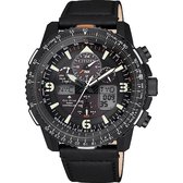 Citizen Promaster Sky Horloge - Citizen heren horloge - Zwart - diameter 45.4 mm - kleur gecoat roestvrij staal