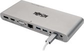 Tripp-Lite U442-DOCK4-S USB Type-C Docking Station, HDMI, VGA, DisplayPort, USB-A/C, GbE, 100W PD Charging, 4K @ 30 Hz, Thunderbolt 3, Silver TrippLite