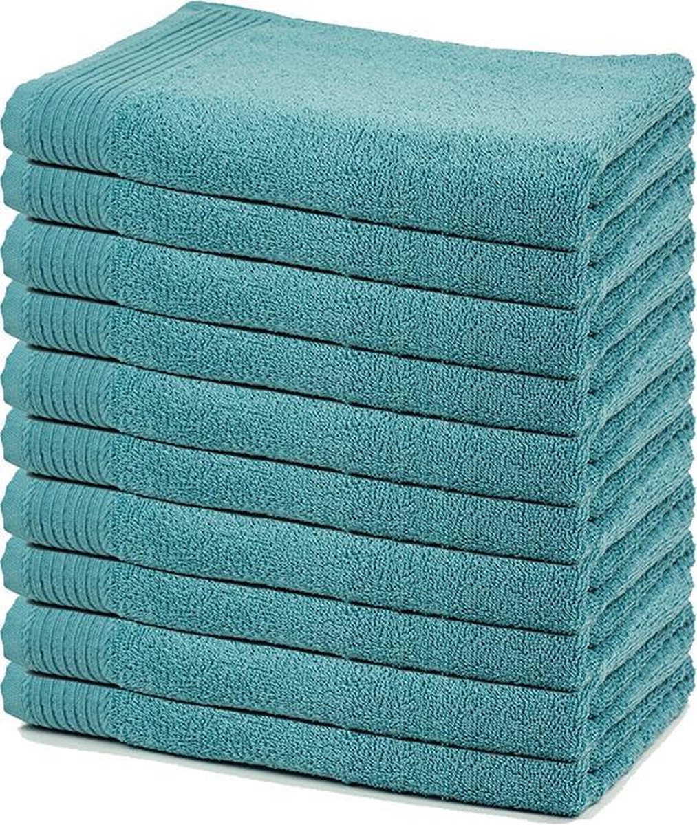 The One Badlaken 70×140 cm Petrol – Set van 10