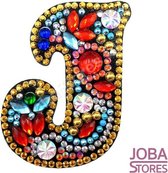 Diamond Painting "JobaStores®" Sleutelhanger Alfabet Letter J
