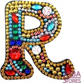 Diamond Painting "JobaStores®" Sleutelhanger Alfabet Letter R