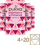 Pukka Elderberry & Echinacea Thee - 4 x 20 zakjes - Voordeelverpakking
