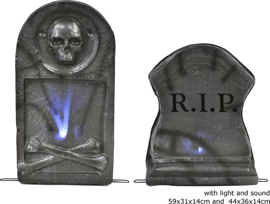 nauwelijks convergentie Nathaniel Ward 2 grafzerken met bewegend licht en spooky geluiden - halloween | bol.com
