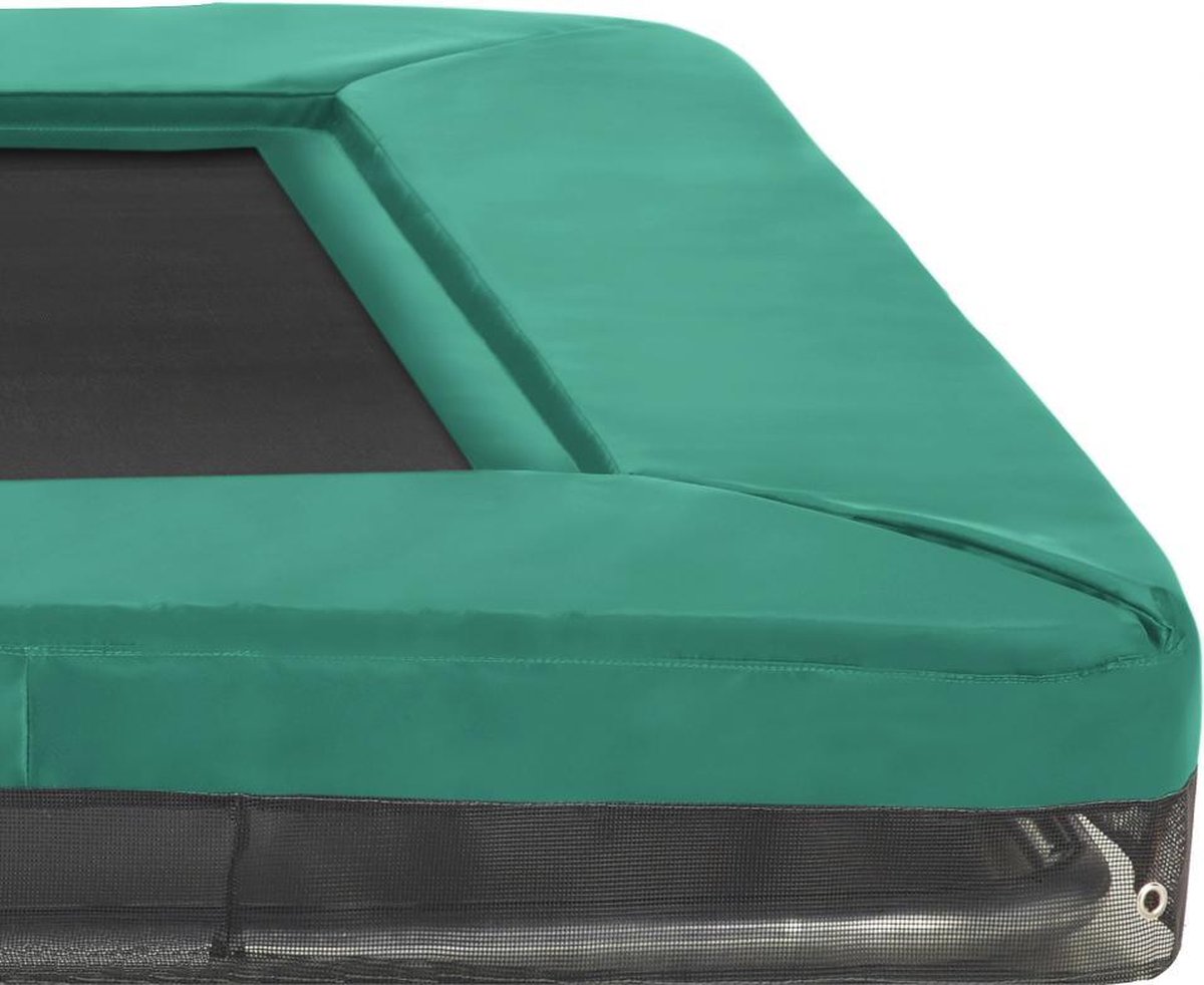 Etan Premium Trampoline Inground Beschermrand - t.b.v. trampoline 310 x 232 cm / 1075ft - Groen - Rechthoekig - Hoge Kwaliteit
