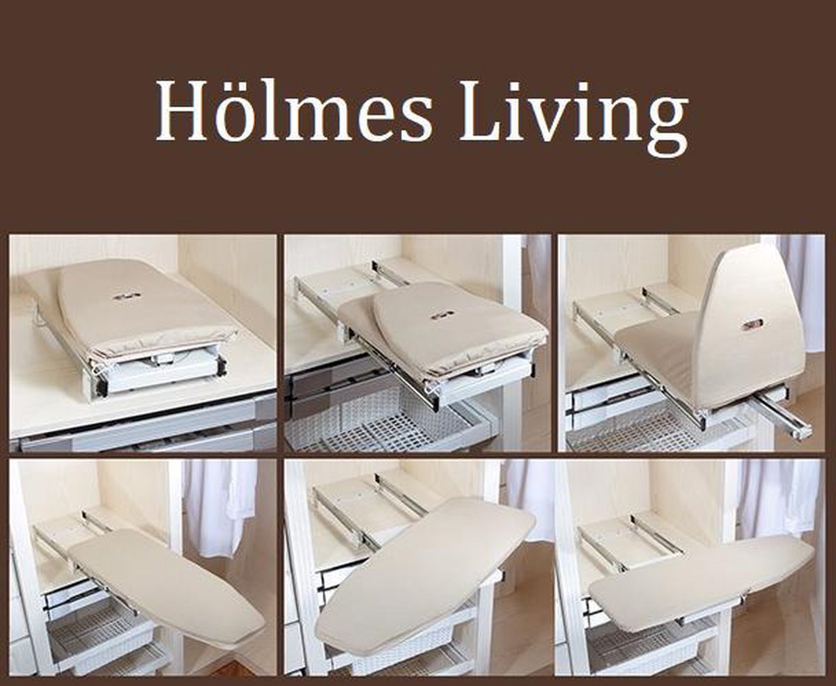 Hölmes Living - Uitschuifbare Inbouw Strijkplank | bol