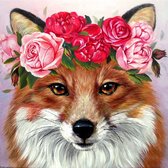 Wizardi diamond painting - Foxy lady – 20 x 20 cm