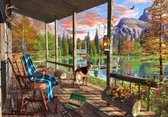 Mountain cabin - d. davison - wentworth houten puzzel - 40 - 125x87