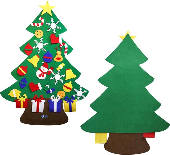 Mentor Brochure Universeel DIY Vilten Kerstboom – Inclusief Vilten Kerststickers En Klittenband –  Speciaal Voor... | bol.com