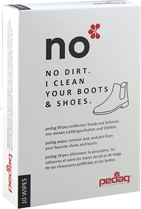 Foto: Shoe wipes schoonmaakdoekjes perfect op reis pedag no dirt i clean your boots and shoes 10 stuks