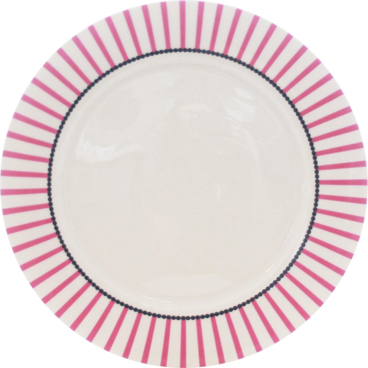 Dutch Rose Streep Plat Bord Rood Ø 26 cm