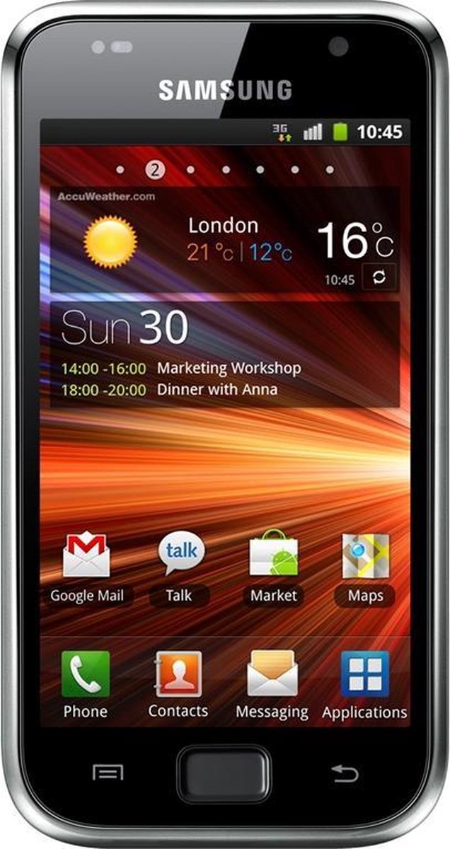 Troosteloos Sophie hoop Samsung Galaxy S Plus (I9001) - Metallic Black | bol.com