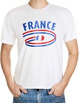Wit heren t-shirt Frankrijk S