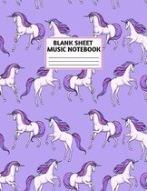 Blank Sheet Music Notebook