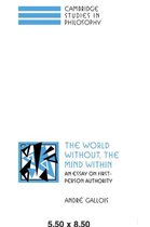 Cambridge Studies in Philosophy-The World Without, the Mind Within
