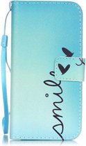 Smile book case wallet hoesje geschikt voor iPhone 7