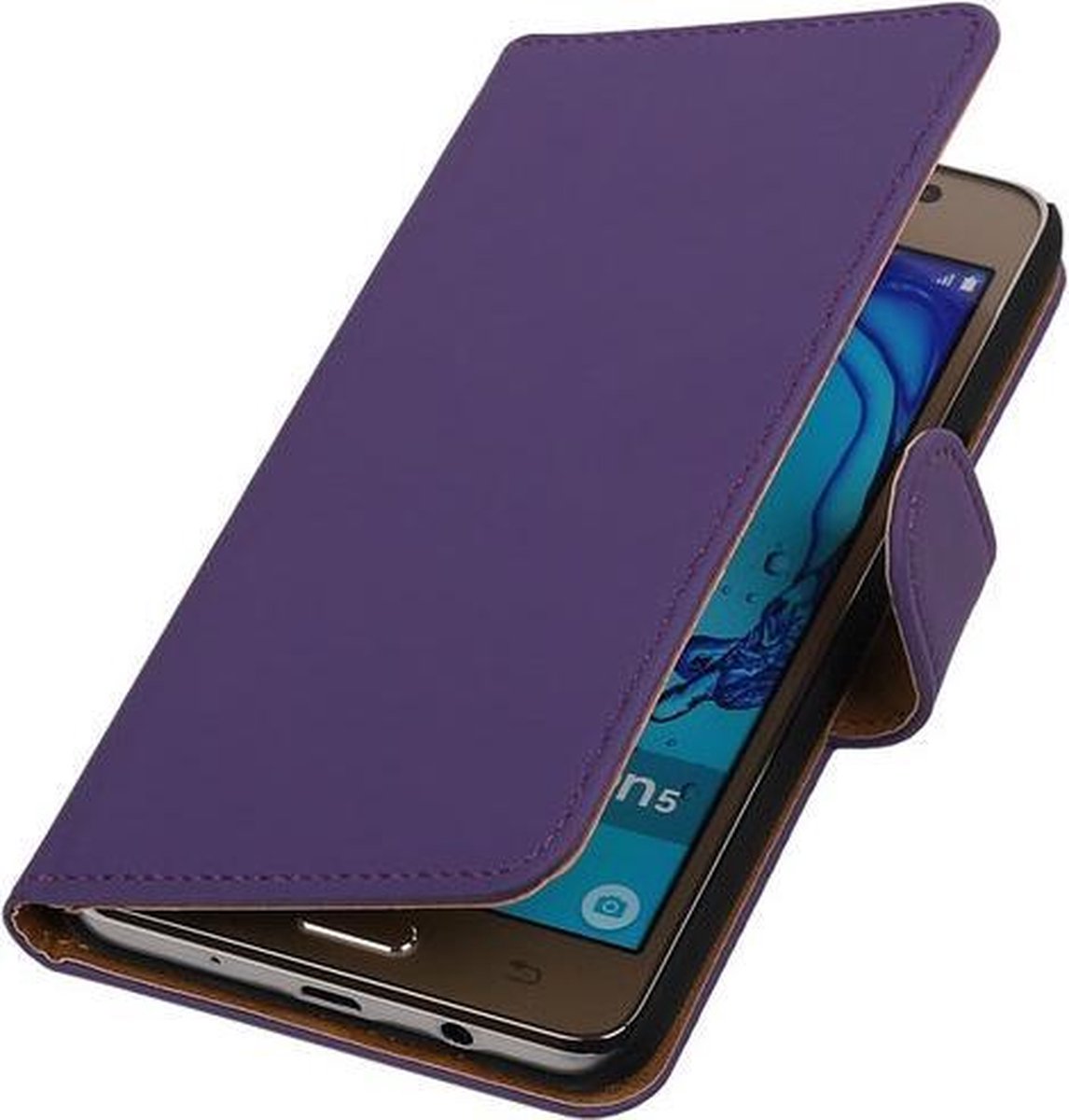 Samsung Galaxy On5 - Effen Paars Booktype Wallet Hoesje