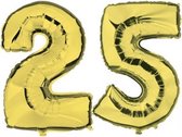 25 jaar folie ballonnen goud