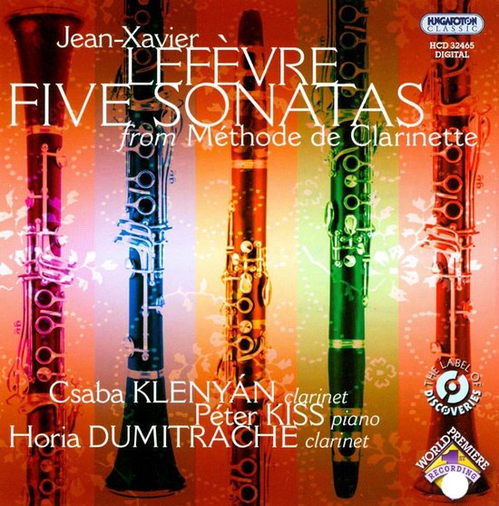 Jean-Xavier Lefèvre: Five Sonatas from Méthode de Clarinette