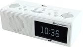 Soundmaster UR8350WE - Digitale wekkerradio, DAB+/FM met USB