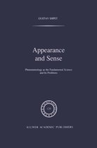 Phaenomenologica 120 - Appearance and Sense