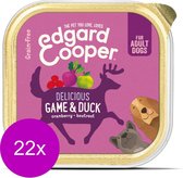 Edgard & Cooper Wild & Eend Kuipje - Voor volwassen honden - Hondenvoer - 22 x 150g
