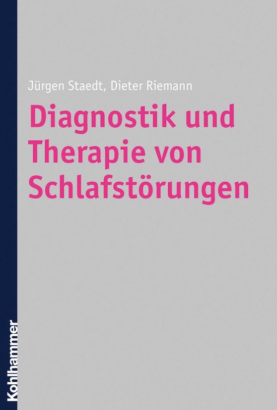 Diagnostik und Therapie von Schlafstörungen - cover