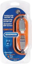 Bandridge BCL2705 video kabel adapter 5 m DisplayPort HDMI Blauw, Grijs