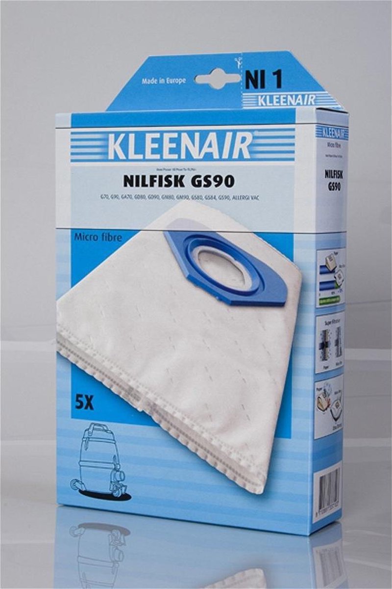 Kleenair Nilfisk GS90 - Stofzuigerzakken