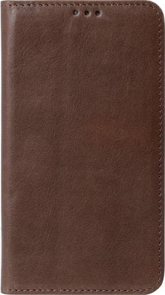 Melkco Italian Leather Wallet Book Case Herman Bruin voor Samsung Galaxy S5