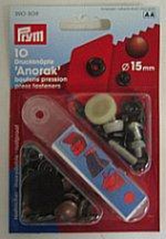 Drukkers Anorak navulling 15 mm koper, 10 stuks Prym
