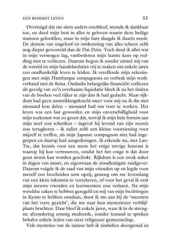 Bladzijde 53 van 'Een behekst leven' met tekst over overtuigingen.