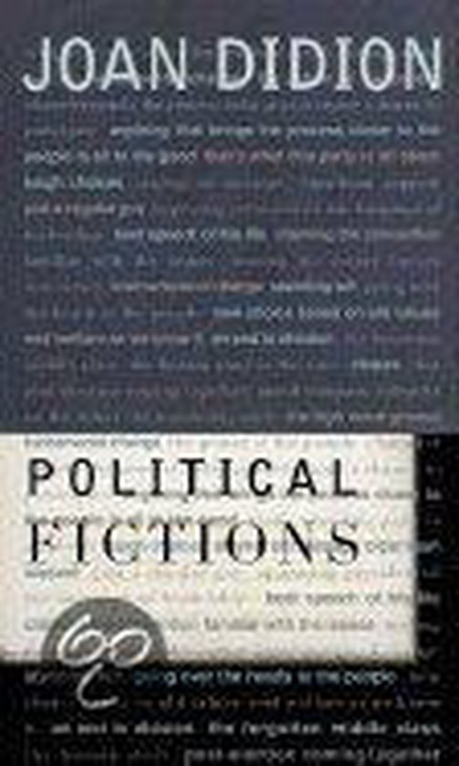 Boekomslag met de titel "Political Fictions" en de naam "JOAN DIDION".