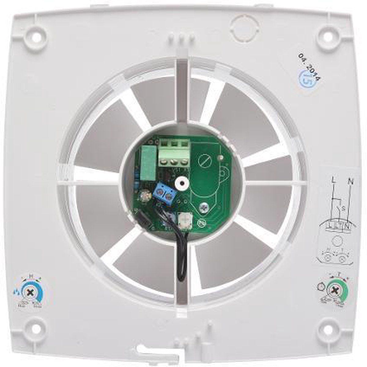 SENCYS ventilator Deco voor Ø 125 mm met timer en vochtsensor | wit |  bol.com