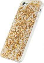 Xccess Glitter TPU Case Apple iPhone 5/5S/SE Clear Gold