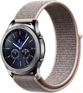 Nylon Bandje - Lichtroze - Geschikt voor Samsung Galaxy Watch (46mm) - Gear S3 - Bandbreedte 22mm
