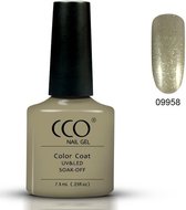 CCO Shellac - Steel Gaze 09958 - Goud Bruin -Grijs Met Een Fijne Shimmer- Gel Nagellak