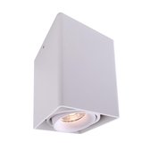 Kapego Surface mounted ceiling lamp, Mona I, bulb(s) not included, constant voltage, 220-240V AC/50-60Hz, number of bases: 1, GU10, 1x max. 50,00 W, aluminum die casting, white, IP20