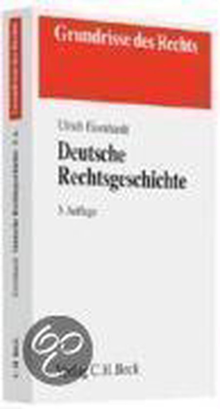 Eisenhartd, U: Deutsche Rechtsgeschichte - cover