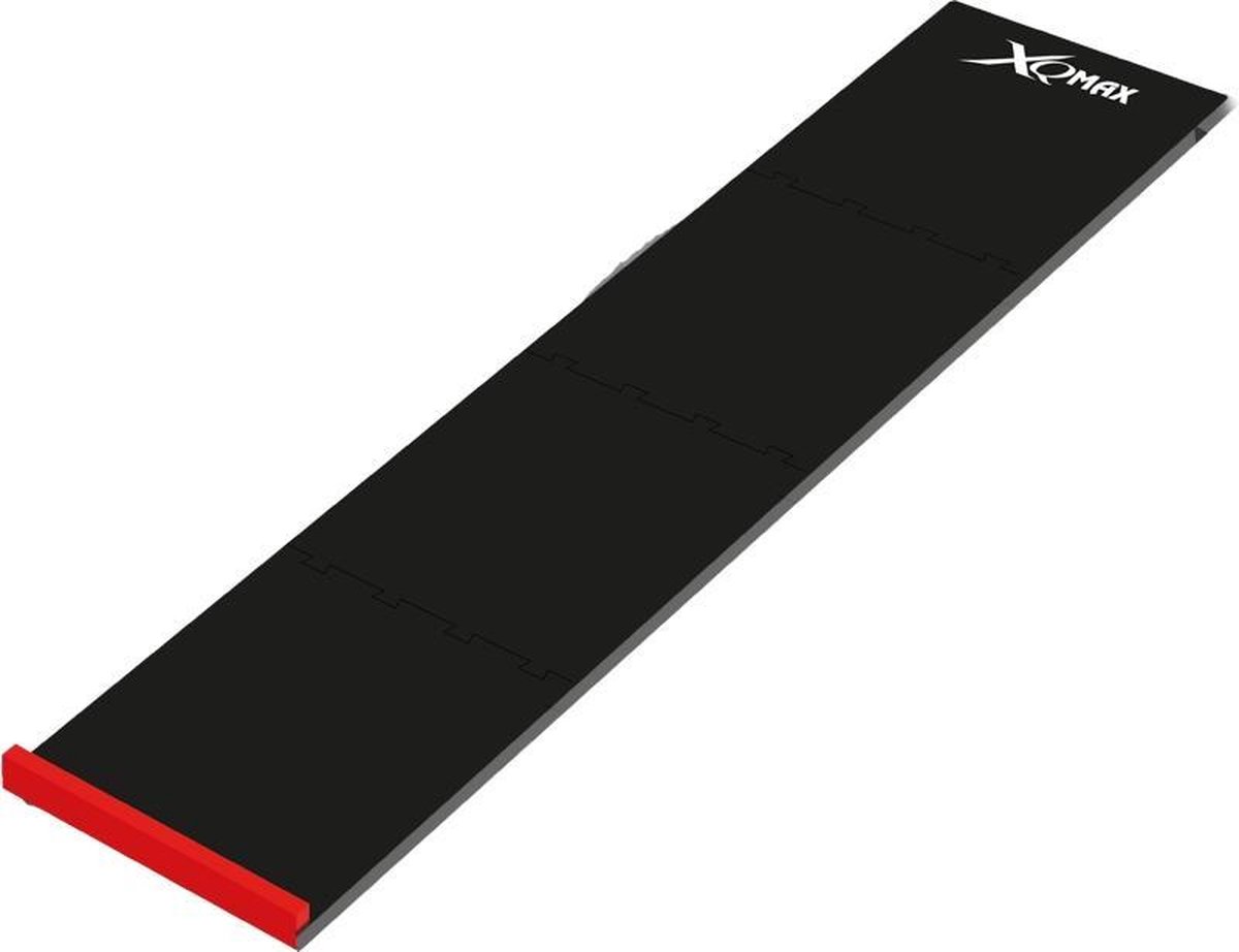 XQMax Home Darts Mat Lightweight Soft Feel 4 x Piece Jigsaw Oche Toe Line Red 