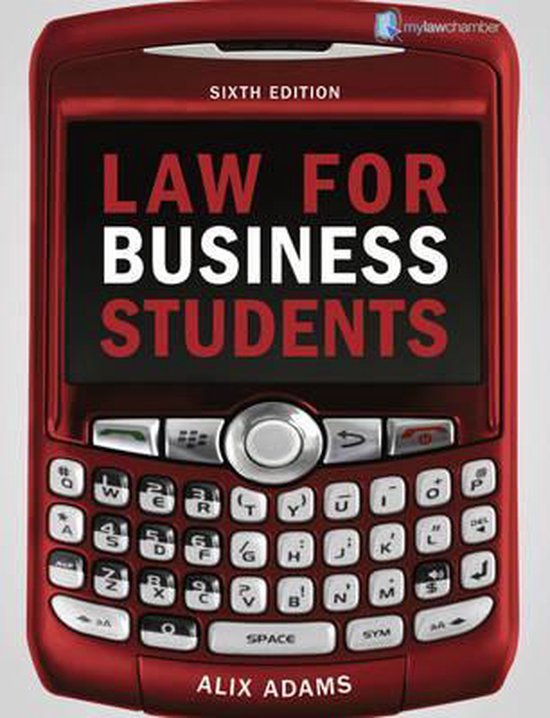 Law For Business Students - cover