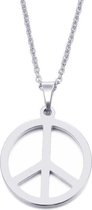 RVS peace hanger met ketting | 316L