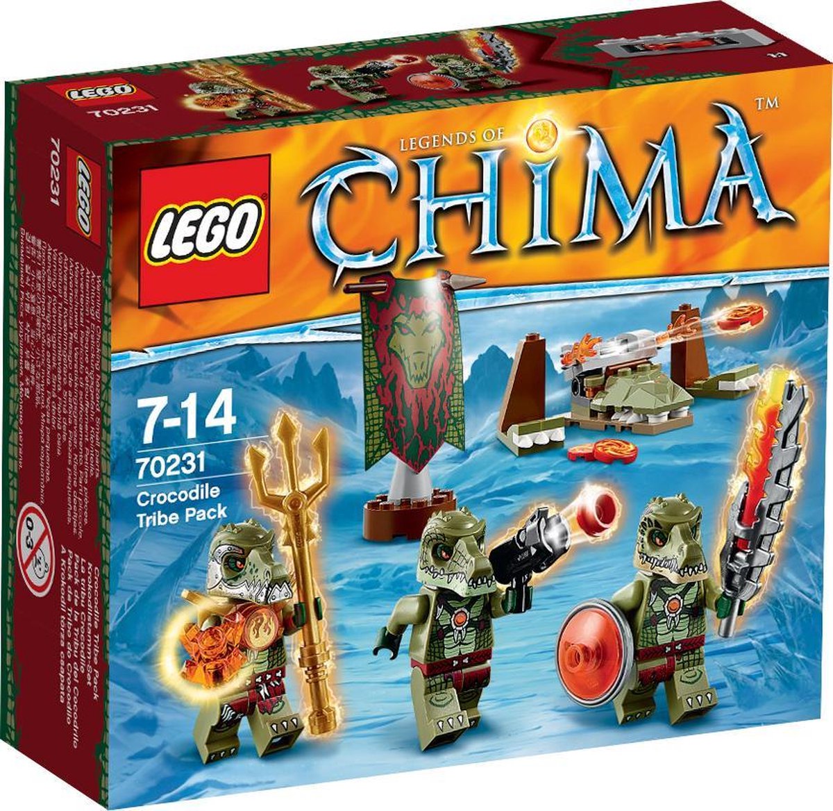 Ik denk dat ik ziek ben slijtage Beven LEGO Chima Krokdillenstam Vaandel - 70231 | bol.com